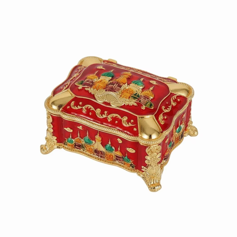 Mini boîte de rangement portable pour bijoux en alliage émaillé, organisateur de bracelets créatif r