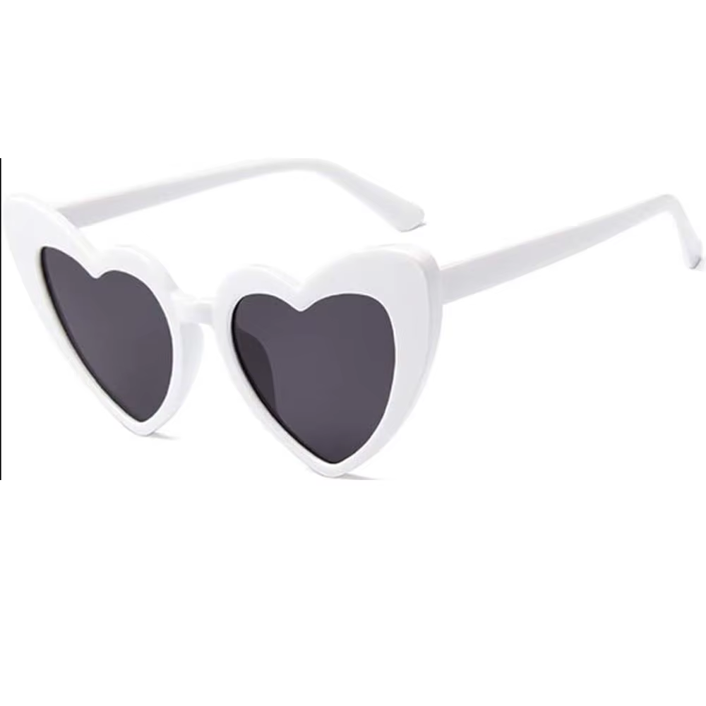 Décorations de mariage, lunettes de soleil en forme de cœur avec autocollant de mariée d'équipe pour
