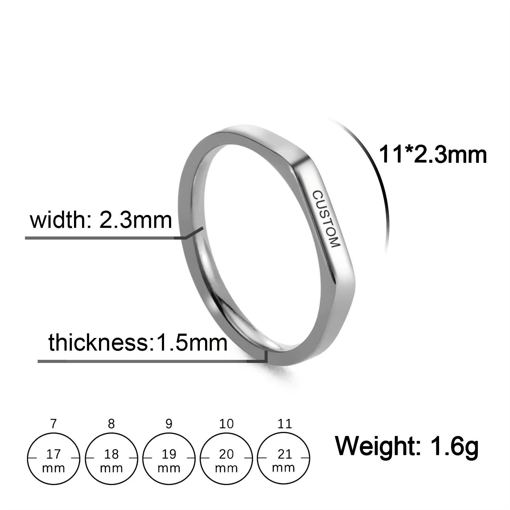 Graver le nom bagues personnalisé bague cadeau pour femme hommes Couple mariage marier couleur or bi