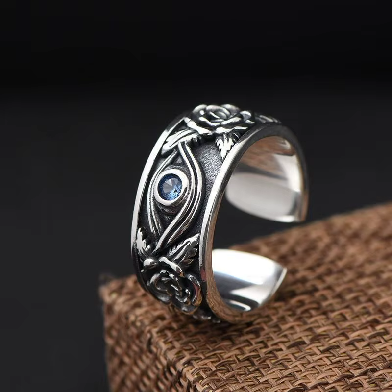 Nouveauté : Bagues pour femme en argent sterling 925, motif œil de dieu, accessoires de mariage, bij