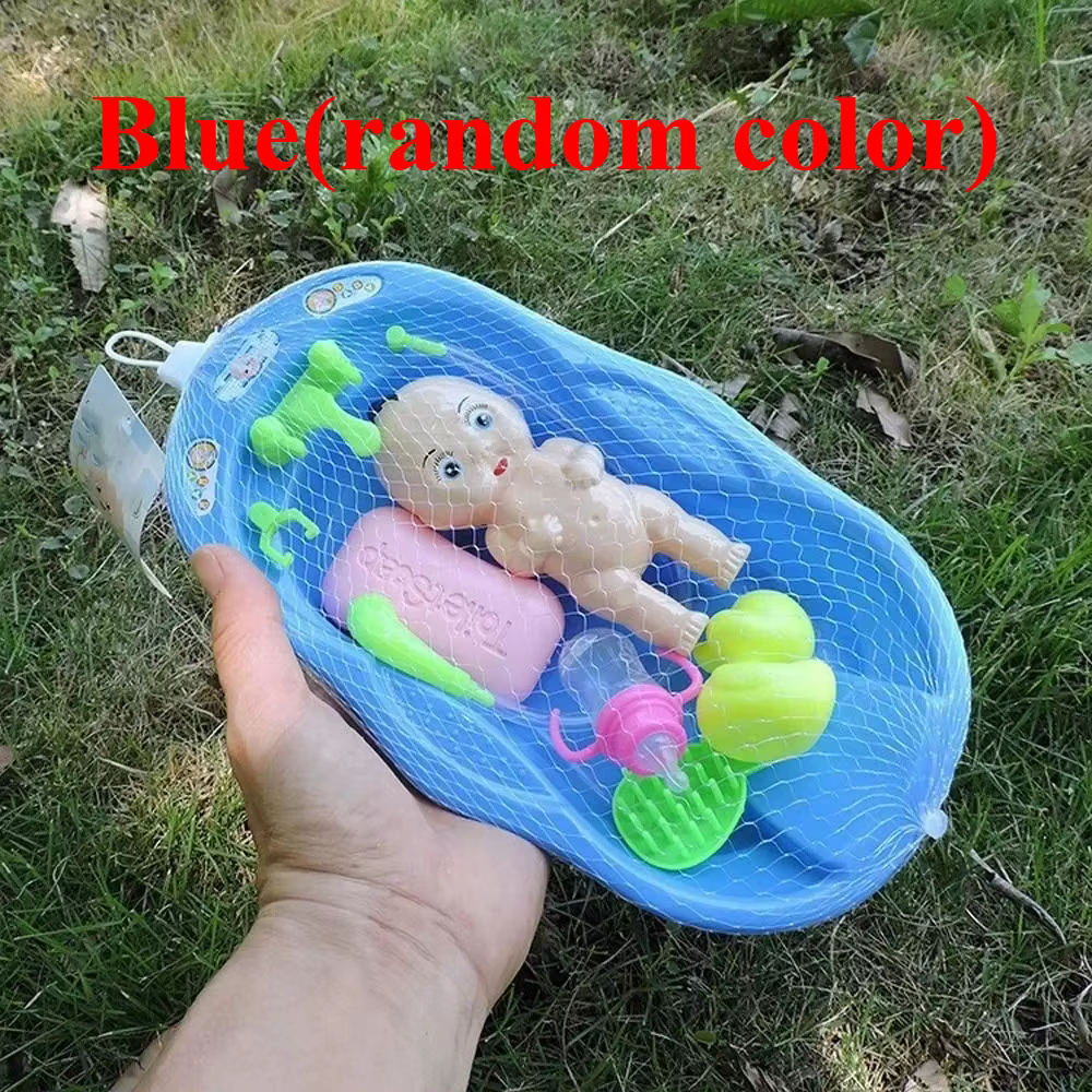 Ensemble de jouets de bain pour bébé avec robinet de douche, accessoires de baignoire et canard pour