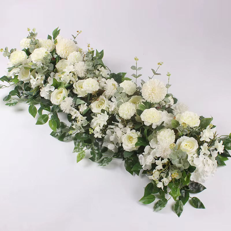 50/100cm bricolage fleur de mariage décoration murale Arrangement fournitures pivoines en soie Rose 