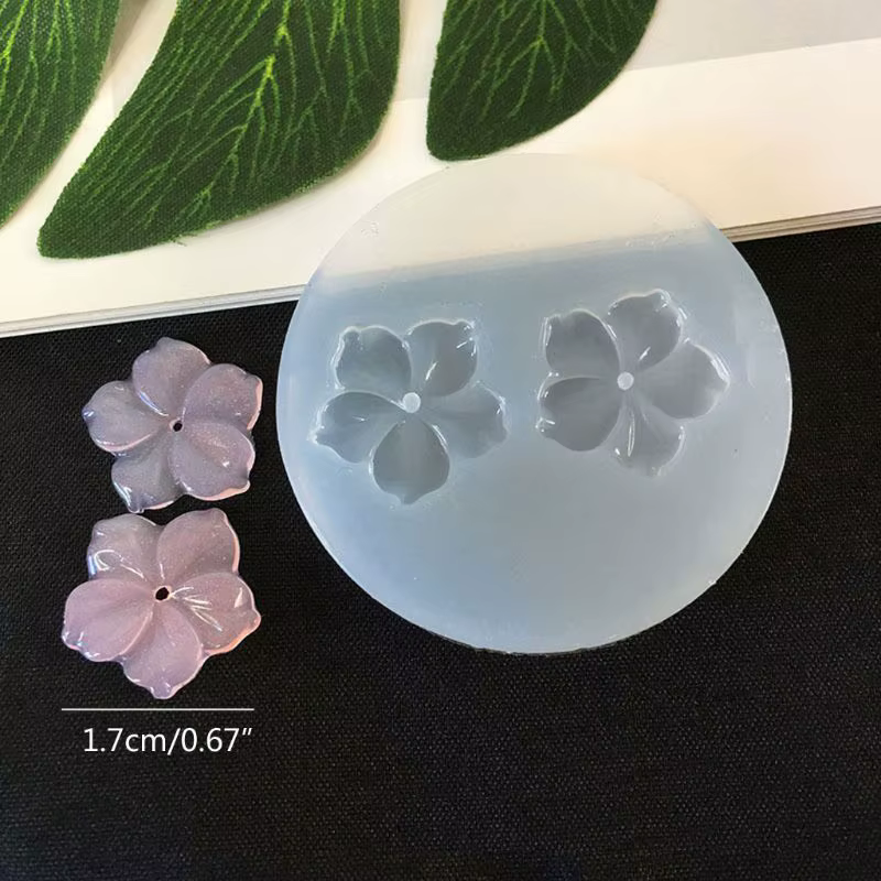 Moule à bijoux en silicone, pétale de fleur, boucle d'oreille, pendentif, élection, résine xy, compt