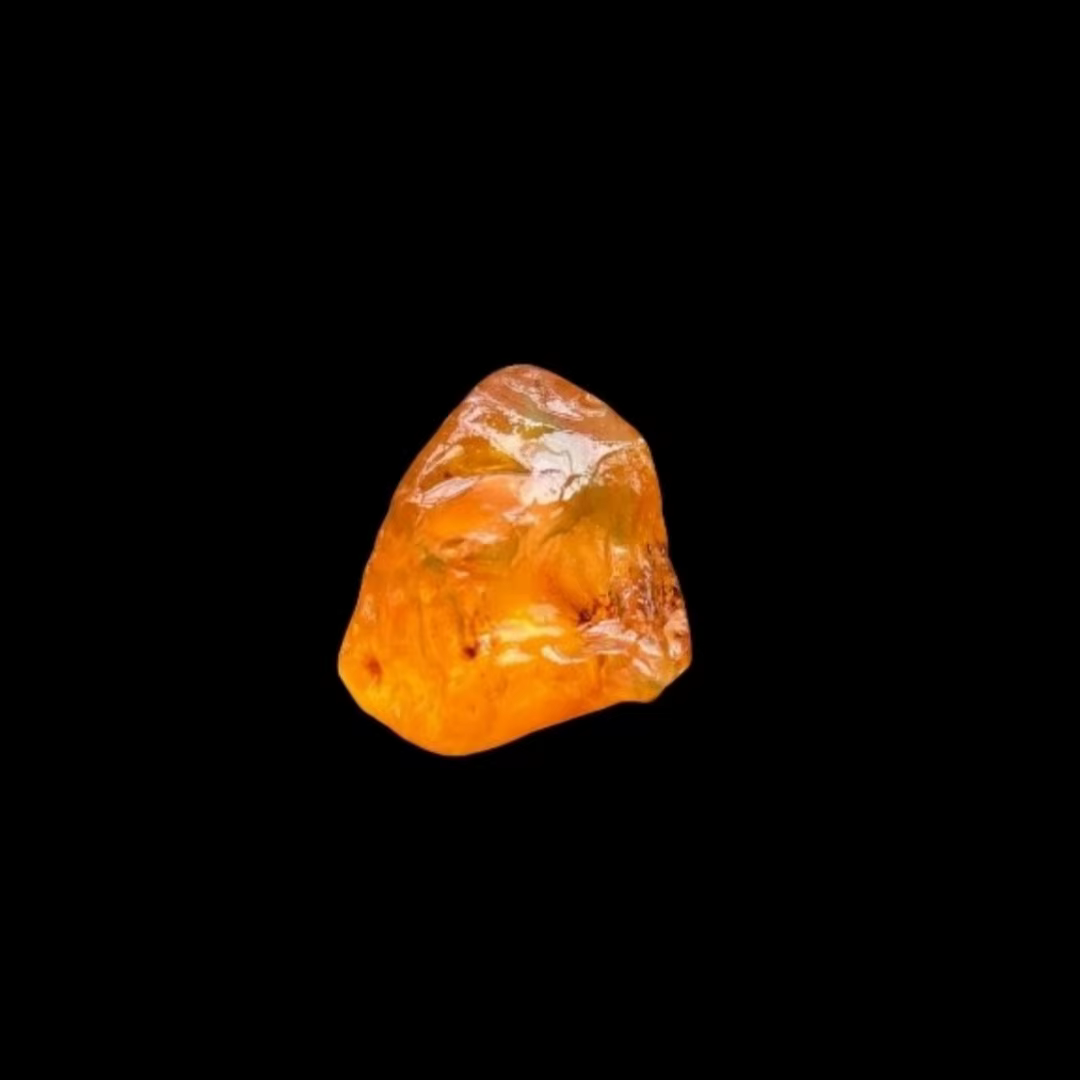 1 pièce de particules de pierre brute d'ambre naturel, pierre précieuse d'ambre naturel, un trésor n