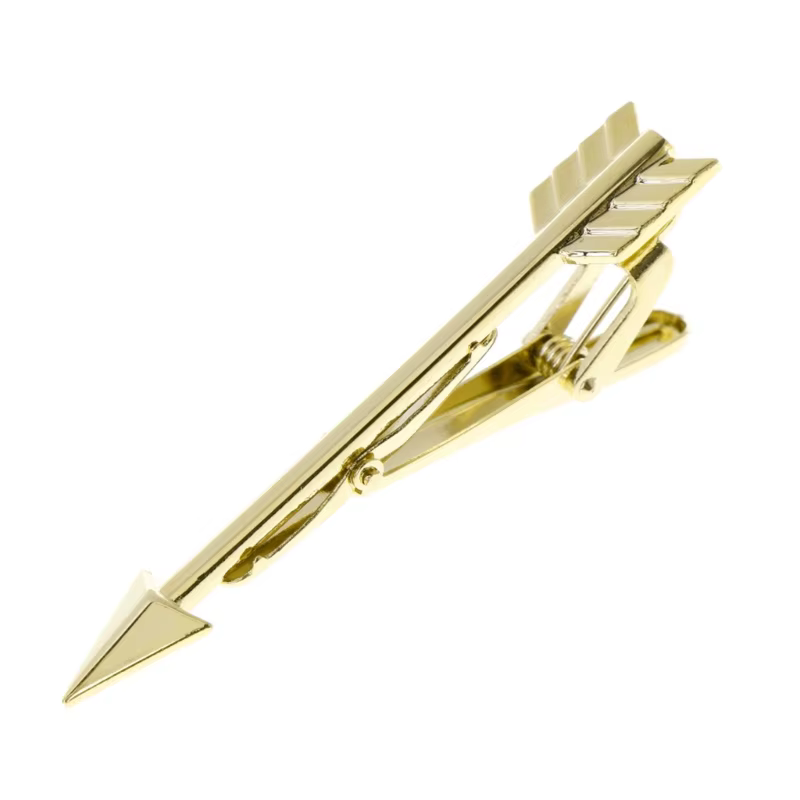 Broche à Cravates pour Homme, Bijoux Fantaisie, Décoration, Flèche en Métal, réinitialisation, Chemi