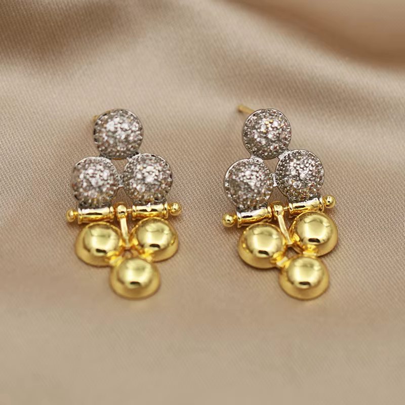 Boucles d'oreilles en perles de cristal pour femmes, nouveau Design de vue, marque de mode, bijoux e
