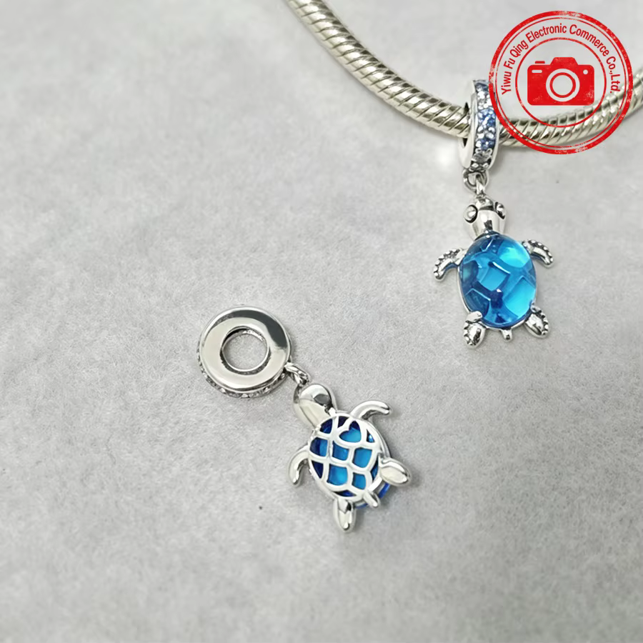Offre Spéciale Breloques en Verre de Murano DIY Bijoux Fins pour Femme Cadeau Tortue de Mer Pendenti