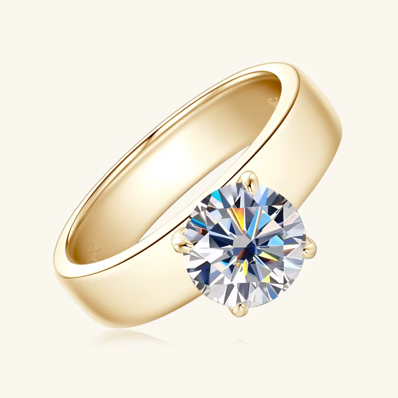 Ehhai GRA certifié 2ct Moissanite bague pour femmes diamant bagues de fiançailles réel s925 en argen