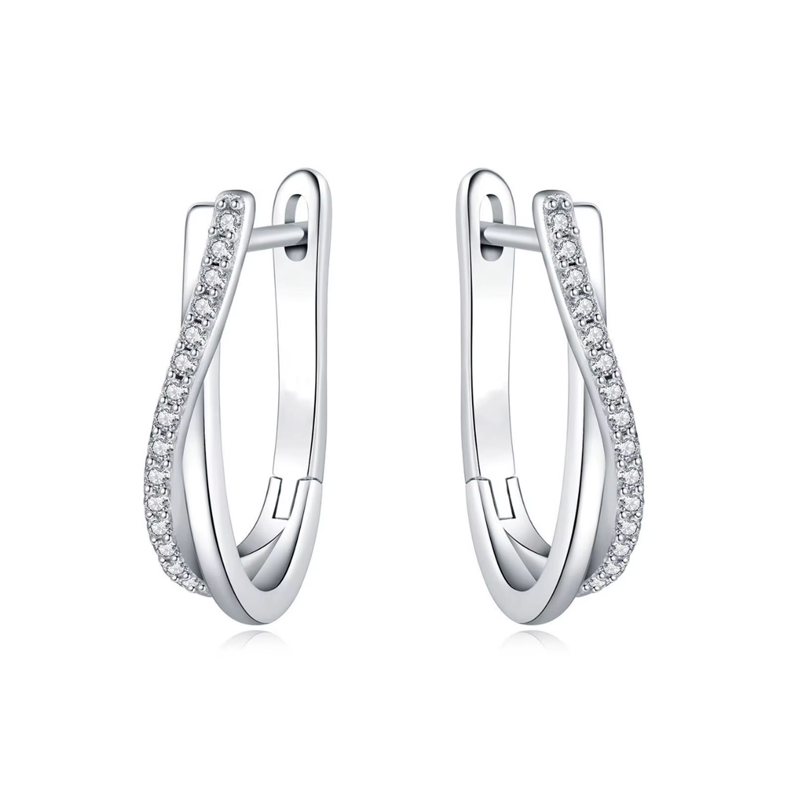 Boucles d'oreilles étoile torsadée en argent 925, bijoux polyvalents pour femmes, bijoux fins, cadea