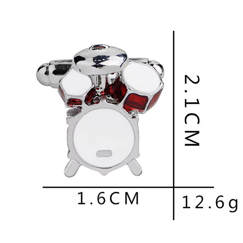 Boutons de manchette ronds en cristal émaillé pour hommes, bijoux délicats, boutons de manchette pou