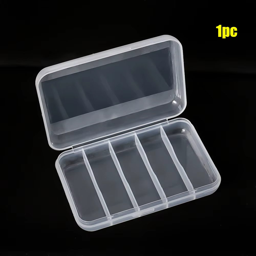 Boîtes de rangement transparentes, 5 conteneurs à grille Palace avec couvercles, petite boîte en pla