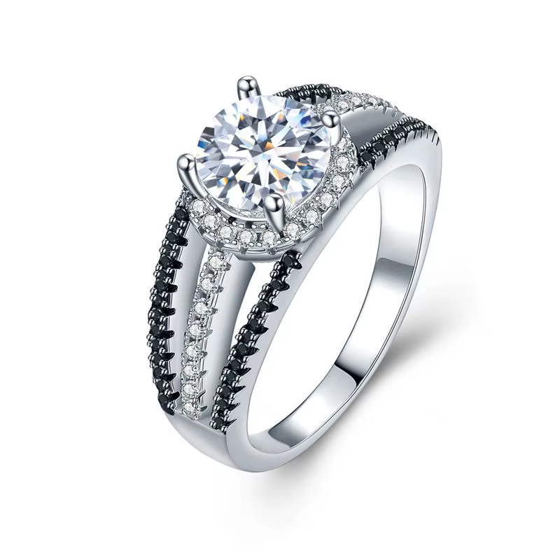 BLACK AWN 2026 Nouvelle bague couleur argent, bijoux tendance, bagues de fiançailles et de mariage p