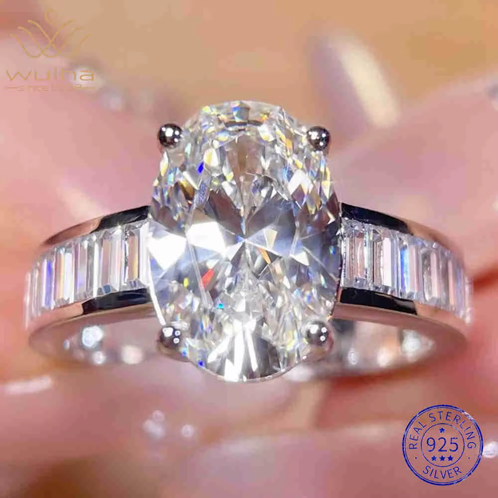 WUIHA Vintage 100% 925 argent Sterling 5.7 CT laboratoire saphir haute teneur en carbone diamants pi