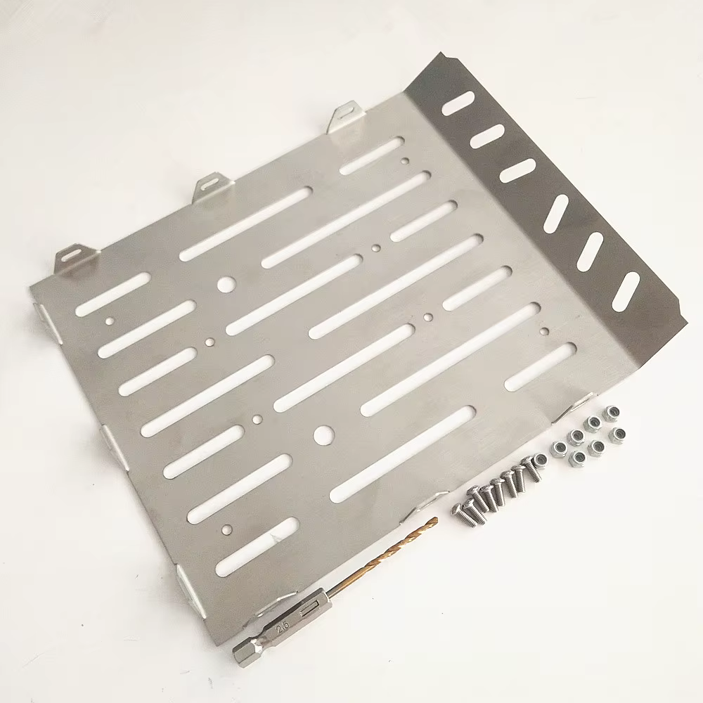 Plaque de seau arrière en acier inoxydable avec crochet, 1 pièce, pour Traxxas 1/10 TRX-6 G63 6X6 TR