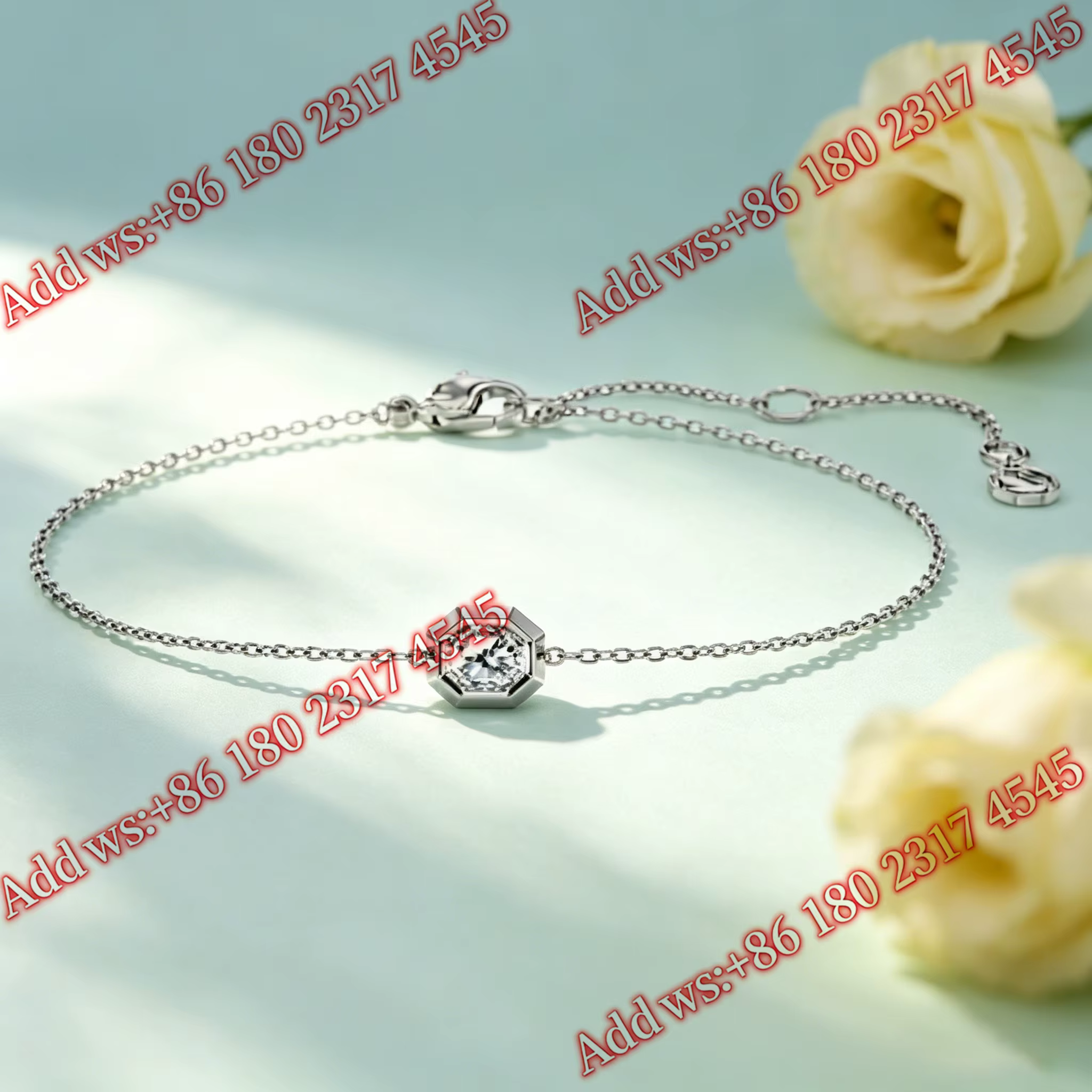 Ensemble de bijoux minimaliste géométrique serti de zircone cubique, collier, bague, bracelet, boucl