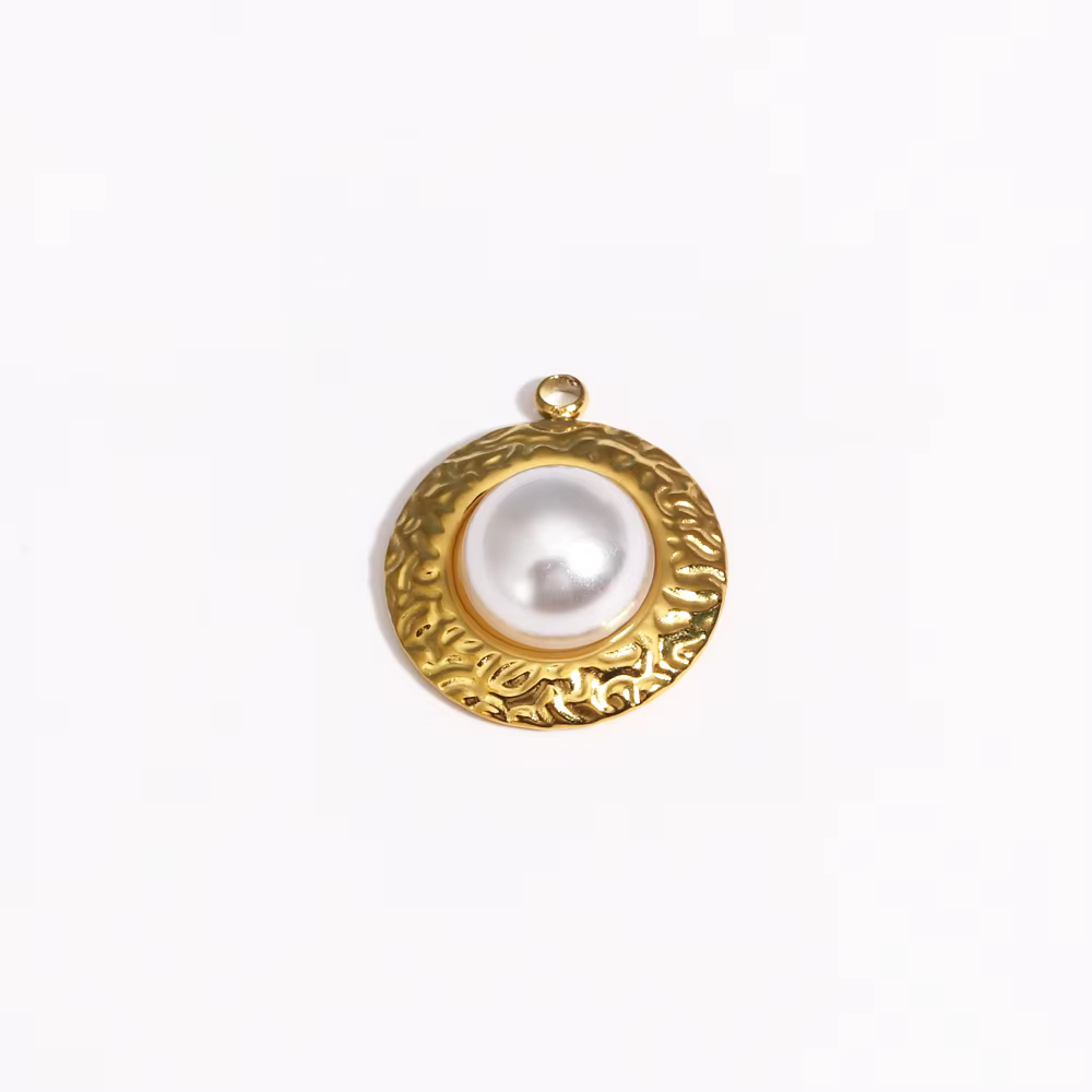 Breloques dorées en acier inoxydable, 4 pièces, pour la fabrication de bijoux, collier, boucles d'or