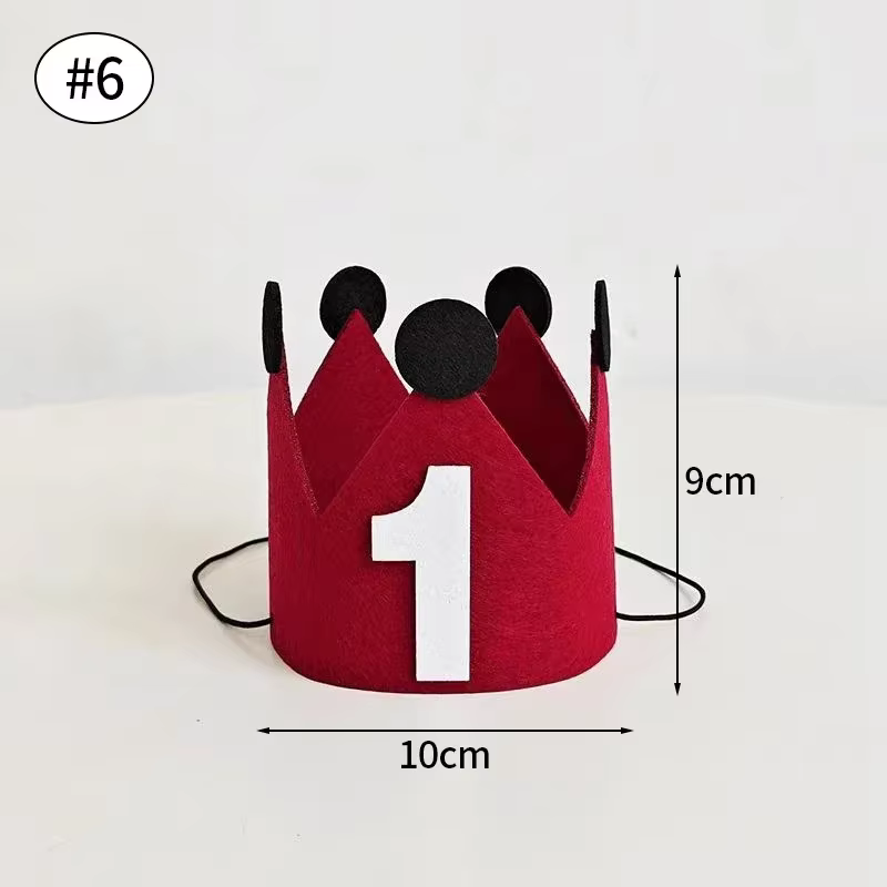 Chapeau joyeux anniversaire bébé première fête d'anniversaire chapeau en feutre 1er 2ème 3ème ans en