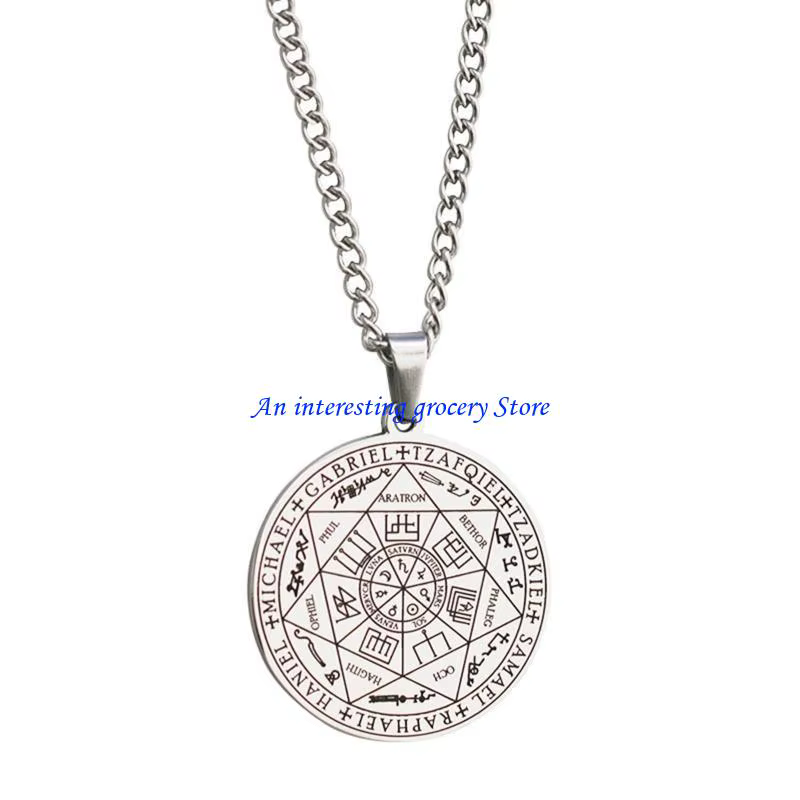 652d Collier en argent Scellés déclaration couloir pendentif des sept Archanges