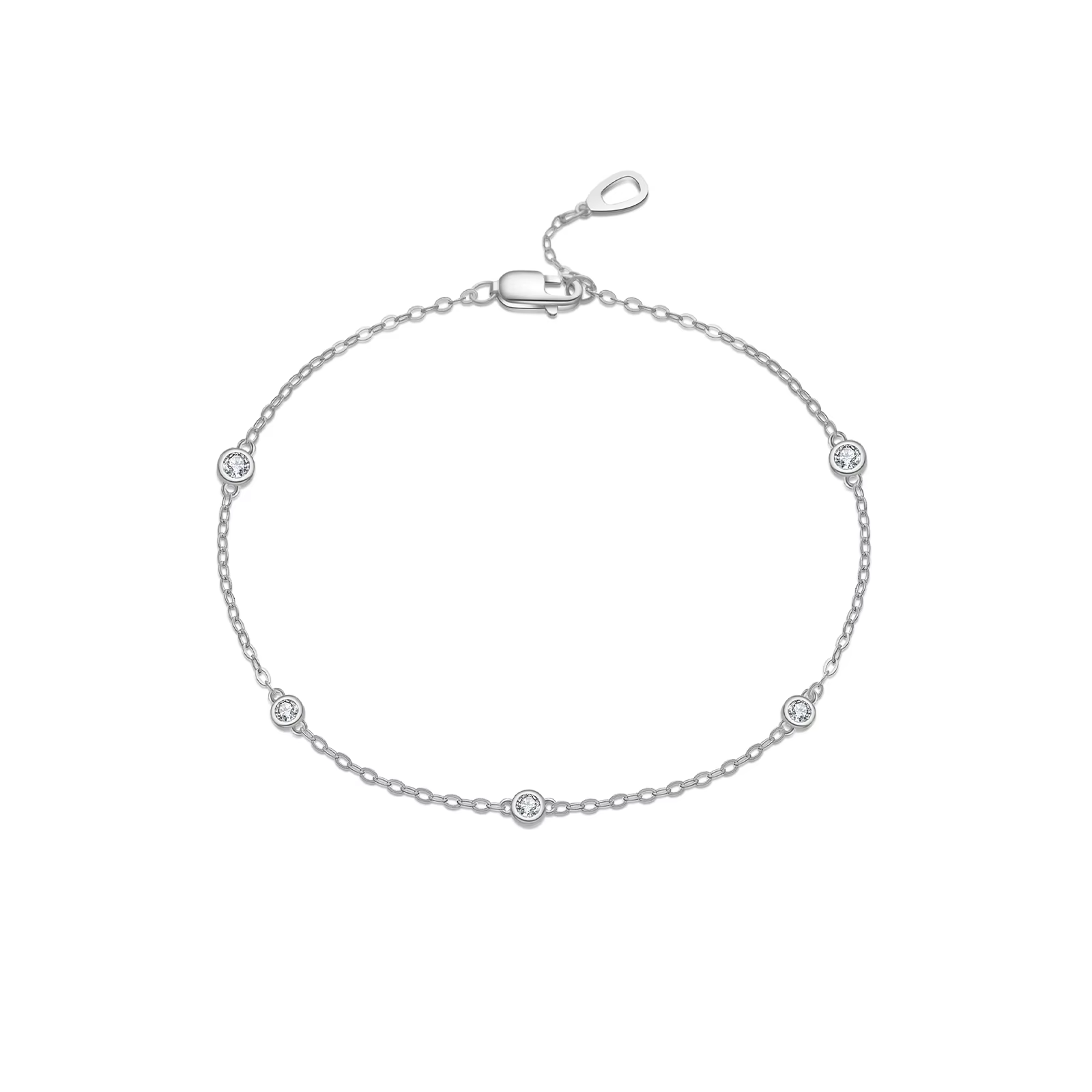 VEWANT – Bracelet rond en argent Sterling 925 pour femmes, chaîne en Zircon CZ, bijoux de luxe fins 
