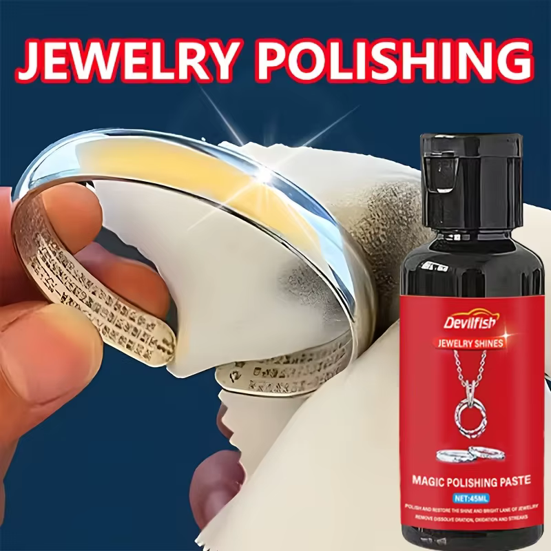 Dissolvant de ternissement et d'oxydation et vernis améliorant la brillance pour bijoux argentés, bl