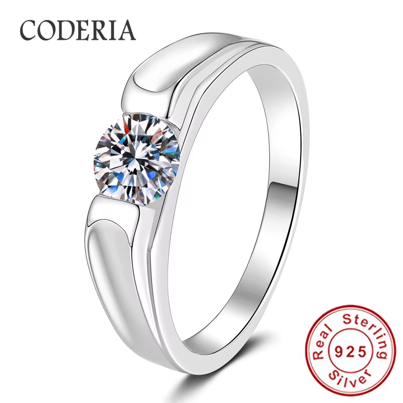 Bague Morganite 0,5 ct pour homme et femme, plaqué or blanc 18 carats, argent sterling 925, bagues d
