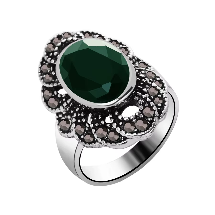 Bague en alliage artificiel Simple à la mode, accessoire de bijoux de Style Vintage de forme géométr