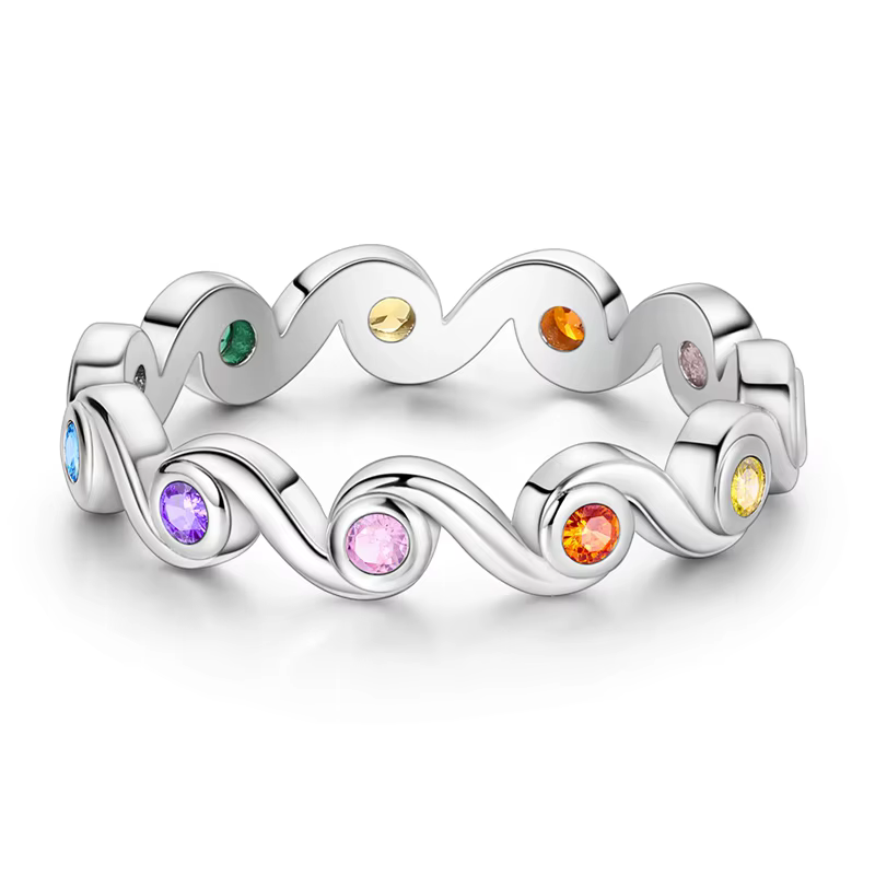 Bague originale en argent Sterling 925 avec fil scintillant pour femmes et filles, bijoux cadeaux d'