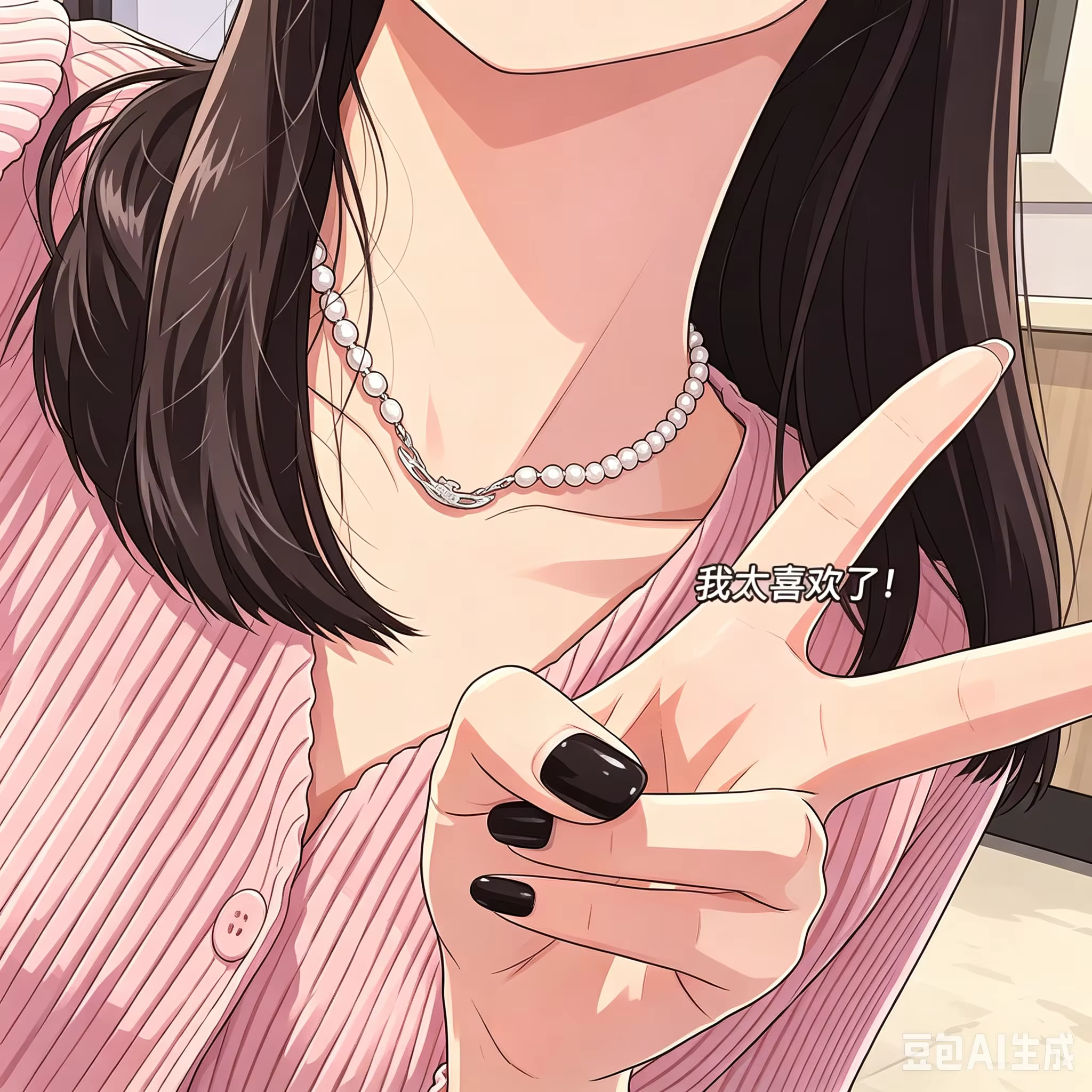 NANA VIVI Ensemble de colliers de luxe haut de gamme, style punk classique, avec diamants et perles