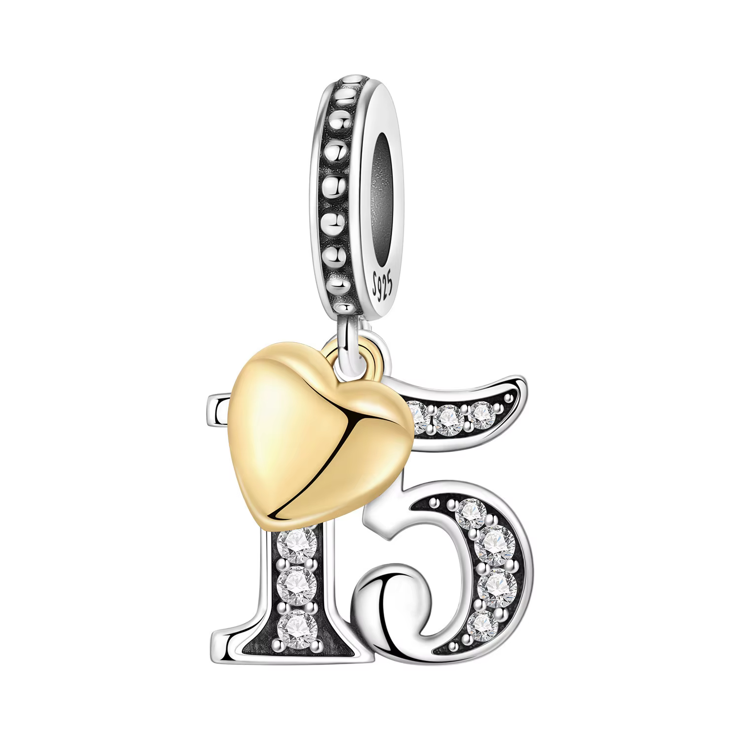 Original 15th 16 18 20 21 anniversaire anniversaire mariage S925 en argent Sterling perle pendentif 