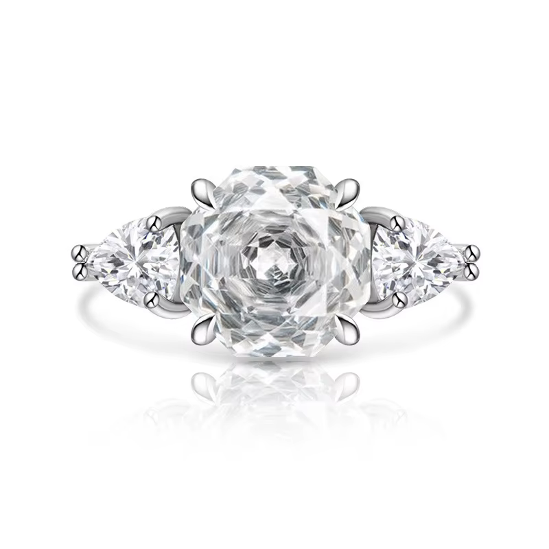 Bague en argent Sterling 925 pour femmes, en Zircon, coupe Rose millénaire, Vintage, romantique, Sty