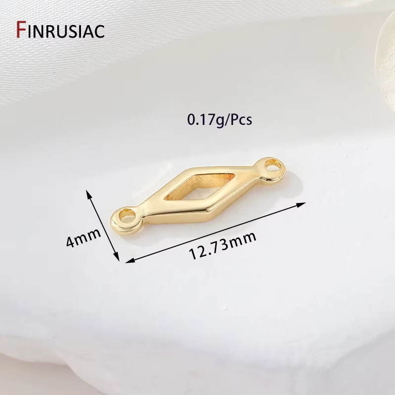 Breloques étoile en laiton plaqué or 14K pour la fabrication de bijoux, connecteur pour bijoux, acce