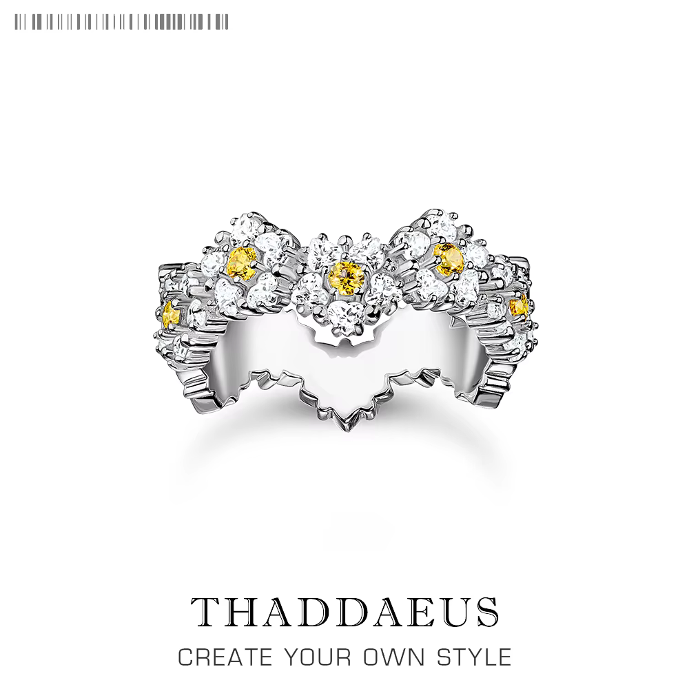 Belle bague en forme de fleur de marguerite, bijoux fins de style bohème européen pour femmes, flamb