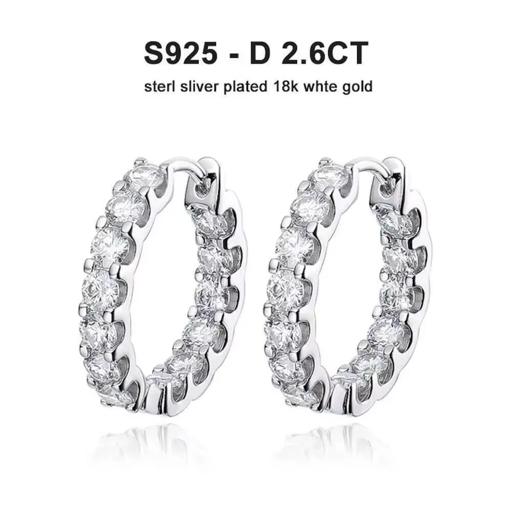 JoiasHome – boucles d'oreilles en argent Sterling 925 plaqué or blanc pour femmes, bijoux de fête de