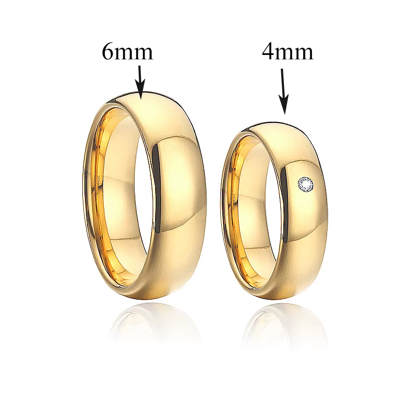 Amoureux Couples Bandes Alliance Promesse Bagues de mariage Ensembles de mariée pour hommes et femme