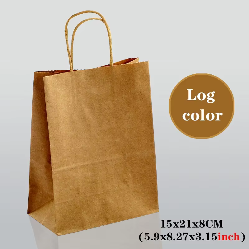 10/30/50pcs sac cadeau de fête de vacances avec poignée sac à provisions de bijoux Thanksgiving sain