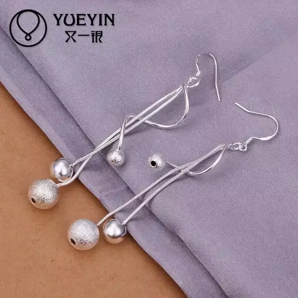 Ensembles de bijoux tendance pour femmes, collier en argent Sterling 925, boucles d'oreilles pendant