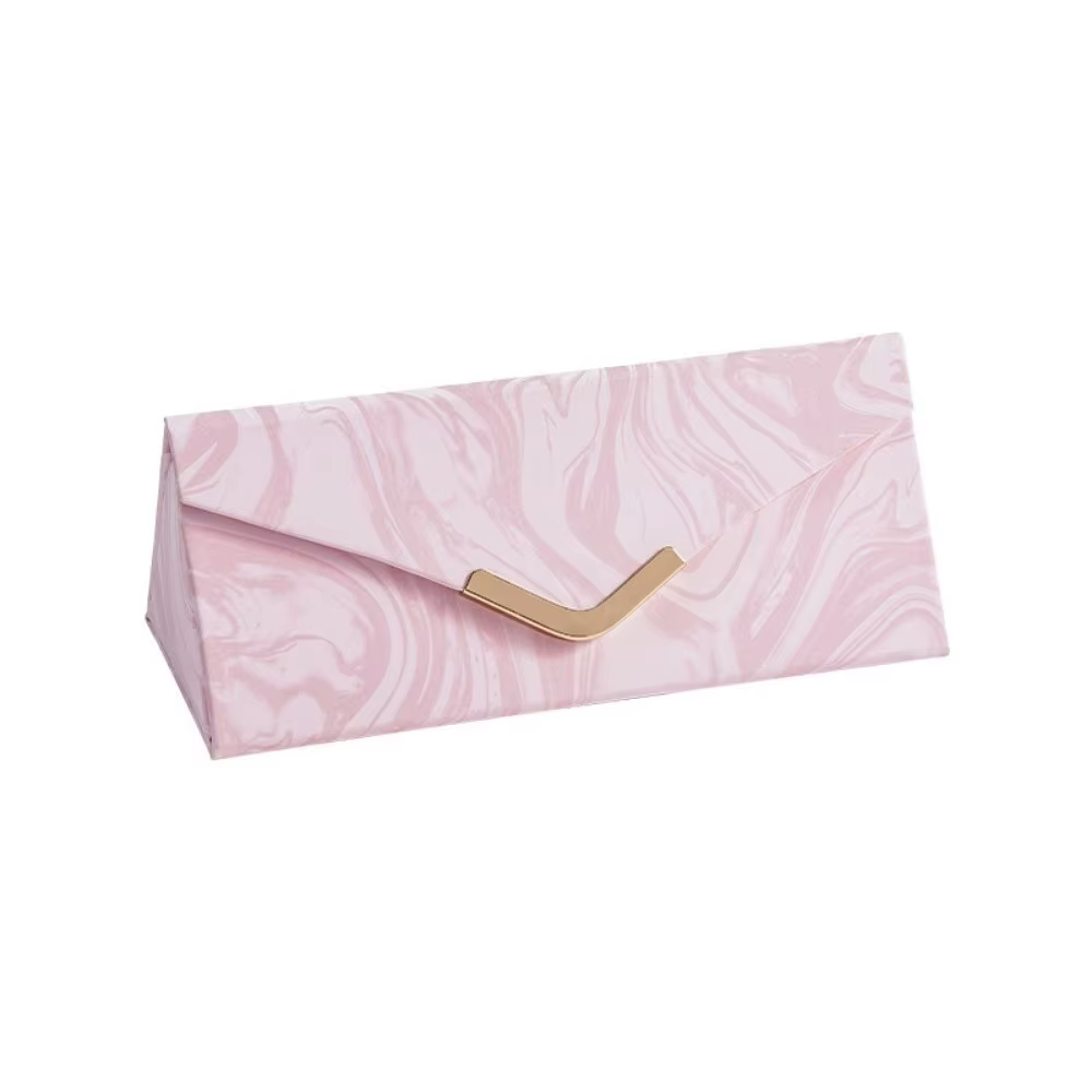Boîte de rangement pliable pour bijoux en cuir PU, design multi-compartiments, étui à lunettes pliab