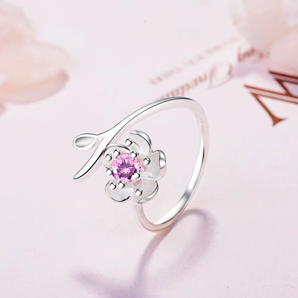 Bague en argent Sterling 925 pour femmes, Zircon à fleurs, haute qualité, accessoires de bijoux fins