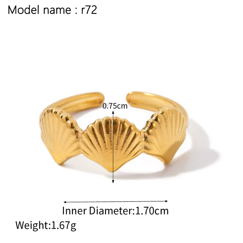 Bagues Ouvertes Géométriques Lisses en Acier Inoxydable pour Femme, Bague Périphérique, Bijoux en Di