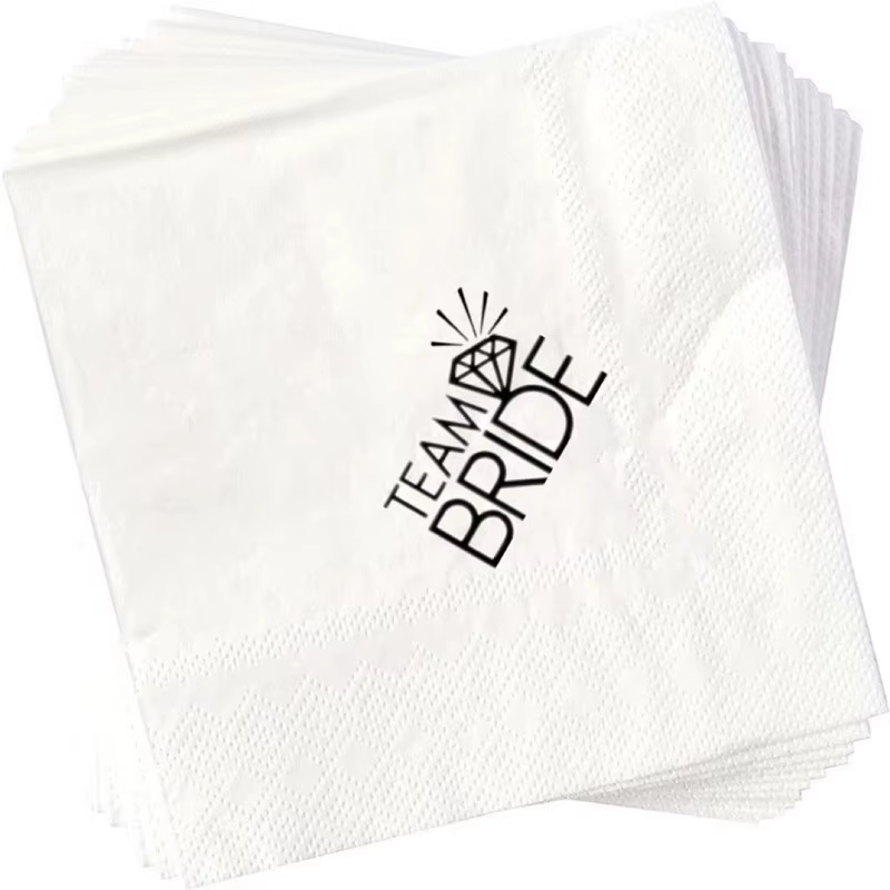 Serviette de Table Queue de Mariage, Décoration de ixde Fiançailles, 50 Pièces