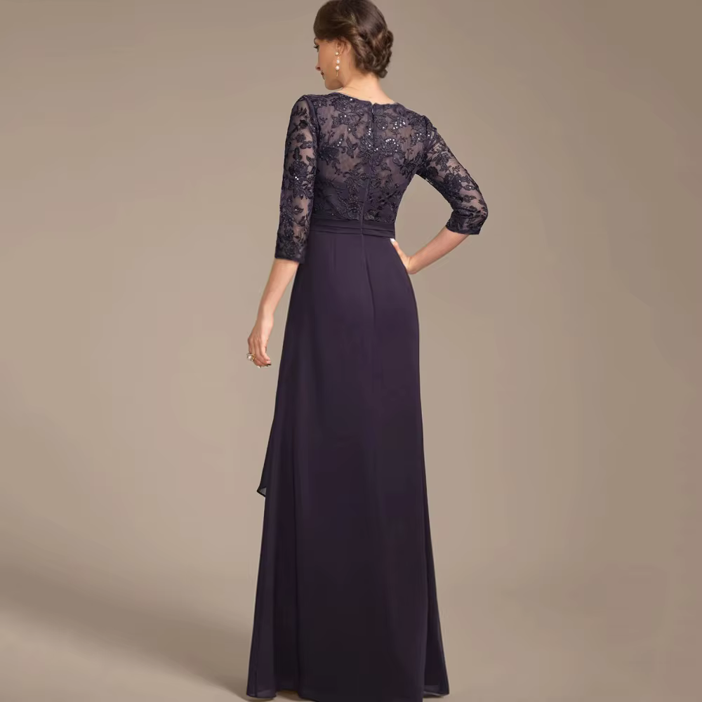 Robes de mère de la mariée, robes de cérémonie formelles personnalisées, élégantes, coupe trapèze, r