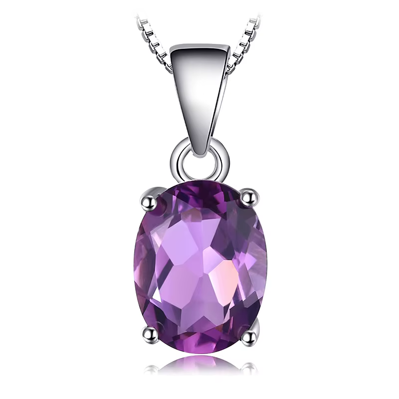 JewelryPalace – collier en argent Sterling 925, pendentif en grenat naturel, améthyste, Citrine, pér