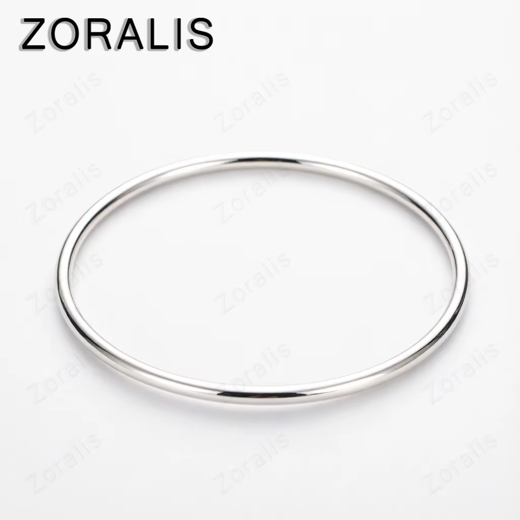Bracelet en or 18 carats, cercle lisse et solide de 3 mm, pour femme et homme, mariage, fiançailles,
