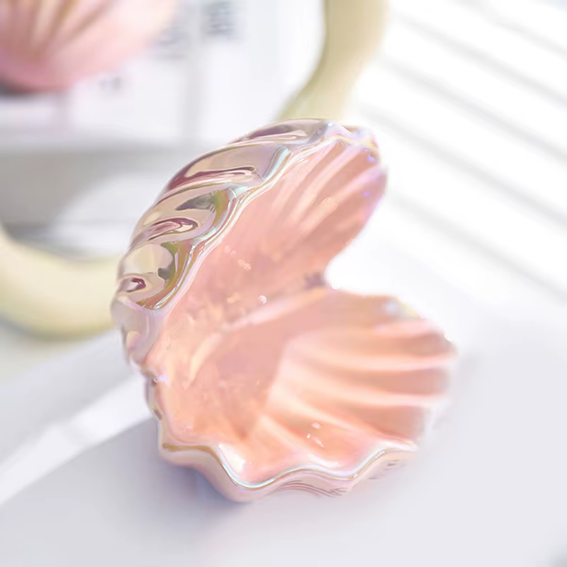 Plateau à bijoux en coquillage, porte-clés, support pour bagues, présentoir de rangement pour collie