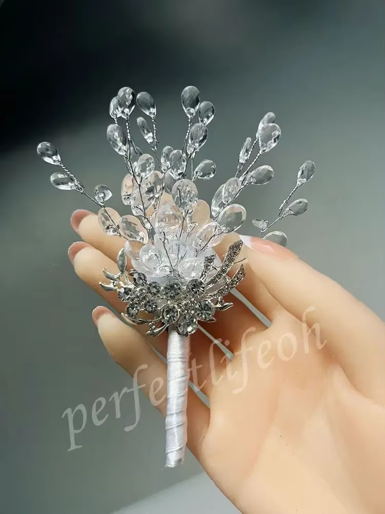 Bouquet de mariage boutique en cristal brautstrauss hochzeit bouquet pour demoiselles d'honneur bouq