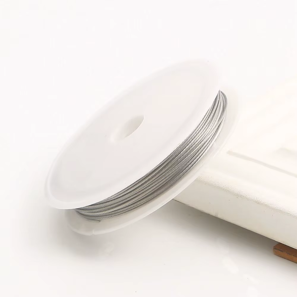 Nouveau fil de bijoux en acier or argent 0.30/0.38/0.45/0.50/1.0mm fil d'argent or pour la fabricati