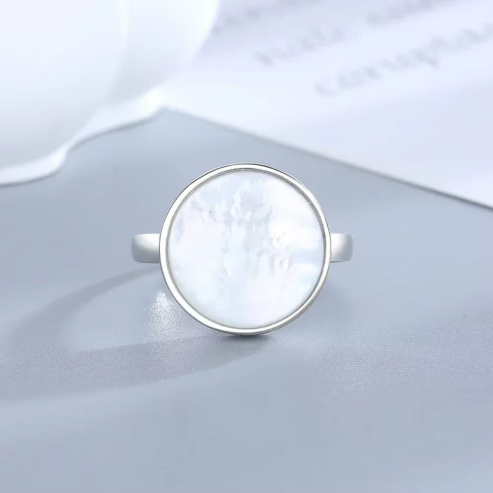 Bague en pierre naturelle Lapis Agate Malachite, 15MM, Design bref, bijoux fins pour femmes, parfait