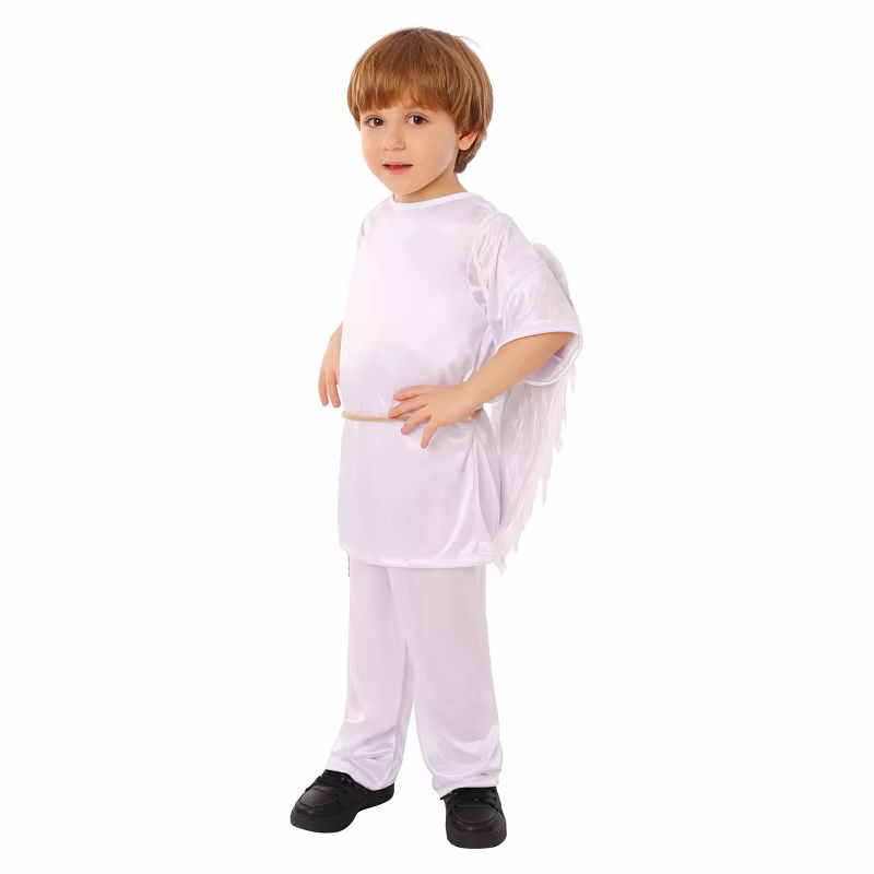Costume d'amour enfants carnaval Cosplay avec aile d'ange blanche saint valentin déguisement saint a