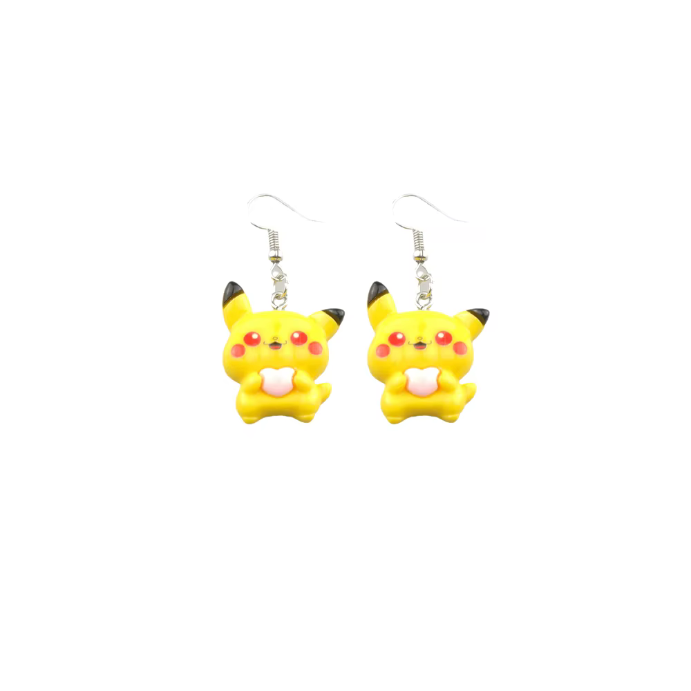 Boucles d'oreilles créatives de dessin animé mignon pour femmes, sac en résine, boucles d'oreilles p