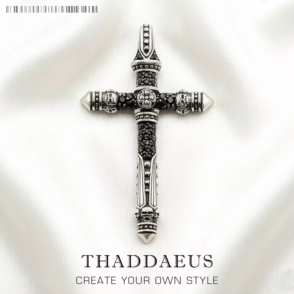 Pendentif croix flambant neuf, bijoux à la mode, accessoires de Style européen, cadeau rebelle pour 